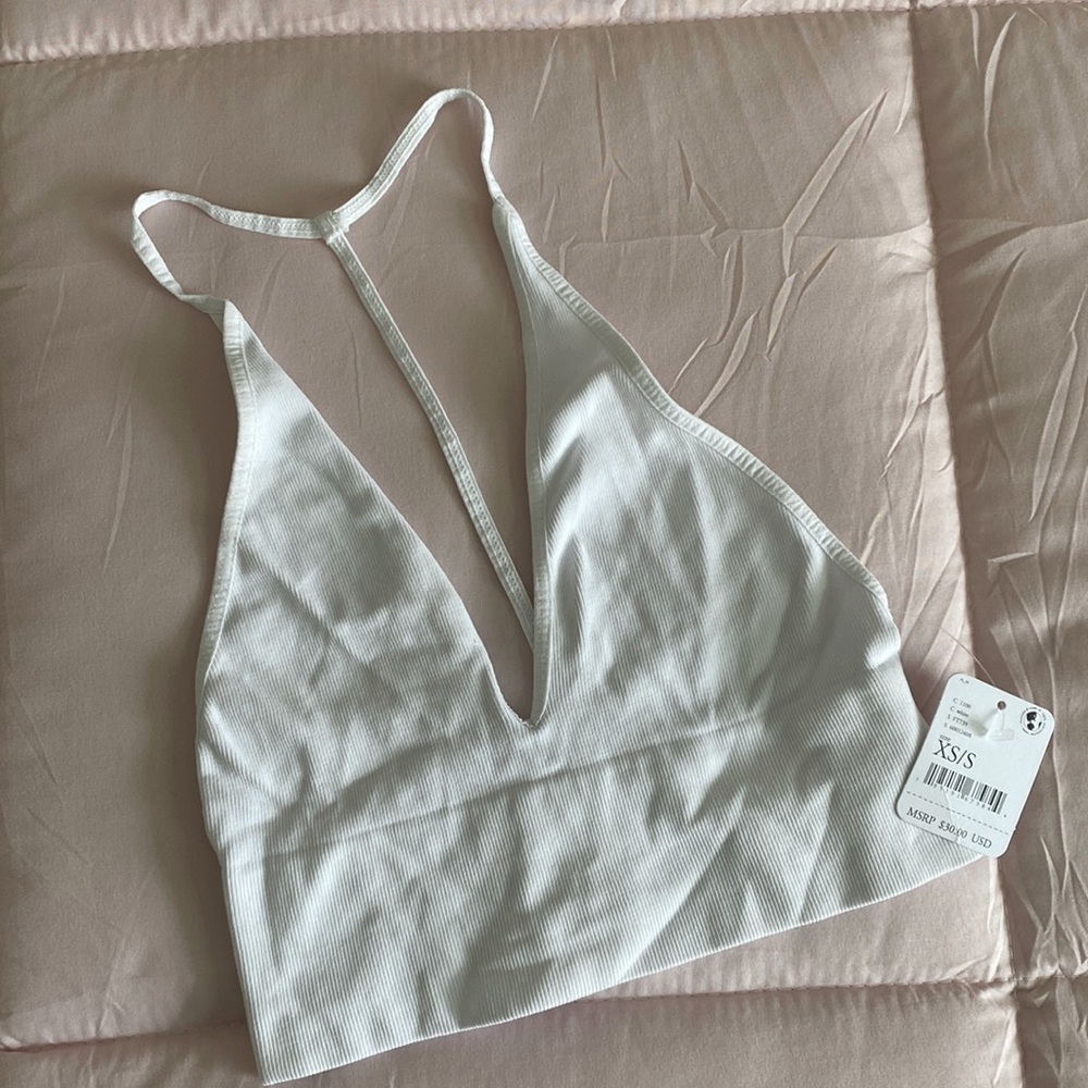 NWT Free People Intimates White Bralette Size XS/S